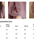 Double Layer Gauze Loungewear, Purple Pajamas and Sleepwear – Women’s Relaxed Long Sleeves Cotton Pajama Pants Set or Dress Gown