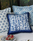 Blue and White Cushion Cover, Chinoiserie Throw Pillow Cases, Oriental Sofa Bed Pillows, French Country Decorative Set, Christmas Gift Décor
