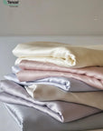 TENCEL Lyocell Duvet Cover and Pillowcase Set: Eucalyptus Fiber, Plant Based Silk Duvet
