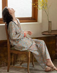 Bamboo Cotton Pajama Set: Lightweight Button-Up Loungewear, Cotton Sleepwear, Long Sleeves Pyjamas