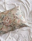 100% Mulberry Silk Pillowcase - Vintage Stylr Floral Pillow – Sage Green Paisley Silk Pillow Cover - Christmas Gift