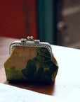 Mini Xiangyun Silk Coin Purse | Handmade Oriental Kiss-Lock Pouch | Vintage Chinese Brocade Clutch Gift for Women