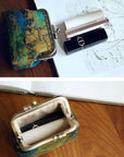 Mini Xiangyun Silk Coin Purse | Handmade Oriental Kiss-Lock Pouch | Vintage Chinese Brocade Clutch Gift for Women