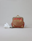 Handmade Silk Coin Purse | Oriental Embroidered Mini Purse with Vintage Metal Frame | 10 Designs | Heritage Gift for Women