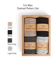 Merino Wool Socks Gift Box: Australian Wool Blend, Unisex, Set of 4 Christmas Gift Wrapped, Stocking Fillers