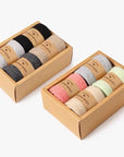 Merino Wool Socks Gift Box: Australian Wool Blend, Unisex, Set of 4 Christmas Gift Wrapped, Stocking Fillers
