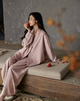 Soft Cotton Pajamas Set for Women | Zen Loungewear Sleep Set | Relaxed Homewear | Minimalist Gift for Her