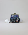 Handmade Silk Coin Purse | Oriental Embroidered Mini Purse with Vintage Metal Frame | 10 Designs | Heritage Gift for Women
