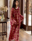 Bamboo Cotton Pajama Set for Mom and Daughter – Matching Family Christmas Pajamas , Soft Breathable Sleepwear for Women and Kids