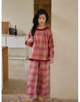 Bamboo Cotton Pajama Set for Mom and Daughter – Matching Family Christmas Pajamas , Soft Breathable Sleepwear for Women and Kids