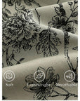 Butterfly Print Cotton Pyjama Set: Oriental Button-Up Loungewear