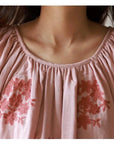 Bamboo Fibre Cotton Embroidered Loungewear Bamboo Cotton/Breathable Winter Pajamas