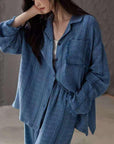 Gauze Cotton Pajamas Set for Women | Zen Meditation Outfit | Soft Breathable Loungewear | Relaxed Homewear | Gift for Her