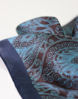 Mulberry Silk Scarf with Scarf Ring - Vintage Style Bandana