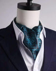 Mulberry Silk Scarf with Scarf Ring - Vintage Style Bandana