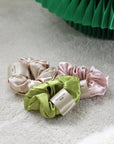 Luxury 22mm Mulberry Silk Hair Scrunchies Set – Gentle, No-Crease Hair Ties for Women – Multiple Sizes & Colors – Perfect Bridesmaids Gift