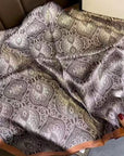 Mulberry Silk Scarf with Scarf Ring - Vintage Style Bandana