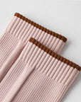Pink Lian Loungewear Pilates compression socks for women with non-slip grip, arch support, and tight fit for stability during yoga and barre.