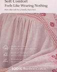 Pink bamboo slub cotton pajama dress by Lian Loungewear, featuring a relaxed fit and comfortable design for lounging.