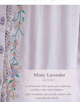 Lian Loungewear bamboo cotton women’s loungewear set with short top, long pants, breathable fabric, embroidered details.