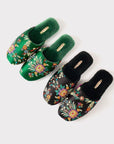 Women’s Embroidered Silk Slippers - Cozy Indoor House Shoes with Traditional Chinese Floral Patterns - Unique Cultural Gift for Her