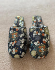 Embroidered Indoor Slippers with Faux-Fur Women Winter House Shoes with Traditional Chinese Dragon and Floral Designs/Ideal Gift for Her