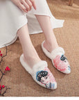 Embroidered Silk Slippers: Vintage Chinese Style Indoor Shoes