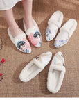 Embroidered Silk Slippers: Vintage Chinese Style Indoor Shoes