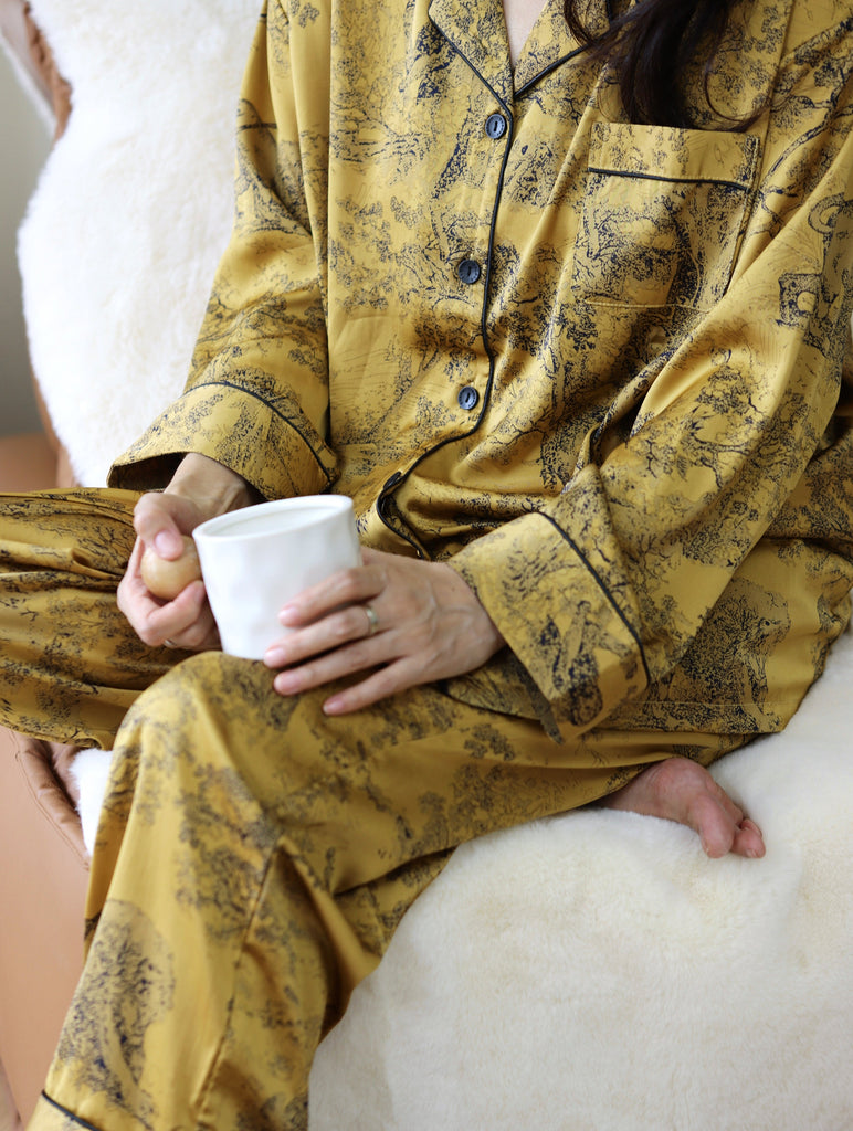 Silk Blend Sleepwear | Oriental Pyjamas & Kimono Style Robes