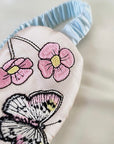 Embroidered Silk Eye Mask – Butterfly & Floral Design | Lian Collection