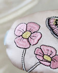 Embroidered Silk Eye Mask – Butterfly & Floral Design | Lian Collection