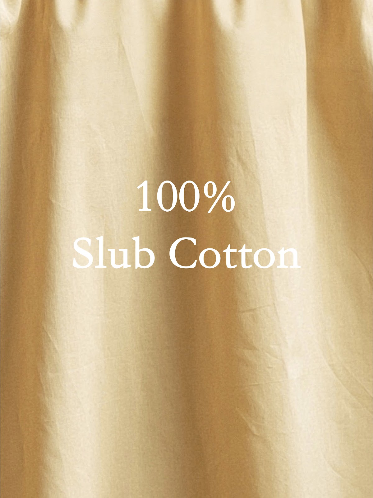 Slub cotton fabric detail