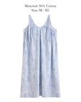 Blue pure cotton cami slip dress
