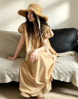 Embroidered cottagecore cotton nightdress