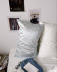 French Letter Print Mulberry Silk Pillowcase | 25 Momme