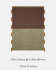 Cotton Blend Throw Blanket – Colour Block | Lian Collection
