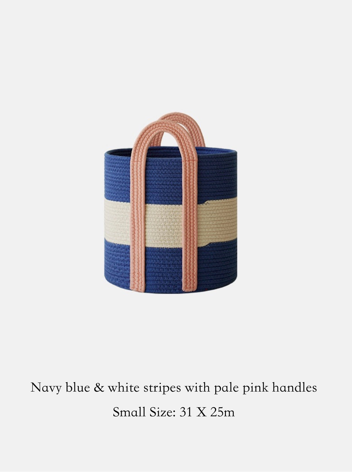 Woven Cotton Rope Storage Basket – Handles | Lian Collection