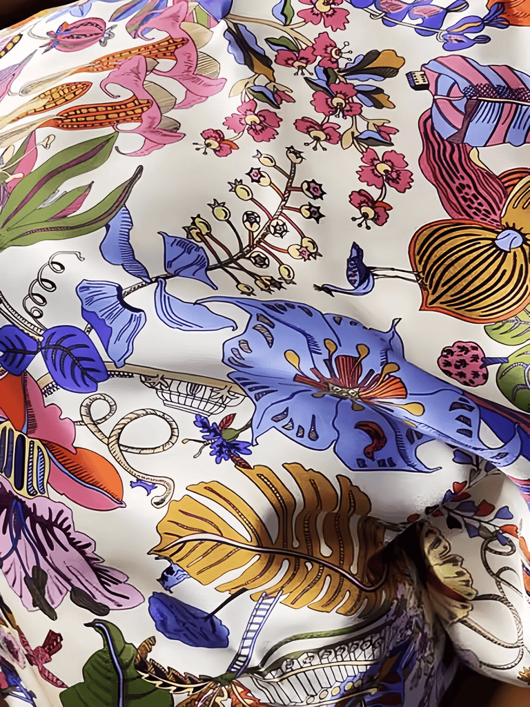 Summer Garden Silk Pillowcase/Damask Pillowcase/Soft silk pillow for beauty sleep: perfect for hair and skin/Idea gift for Mother's day - Lian