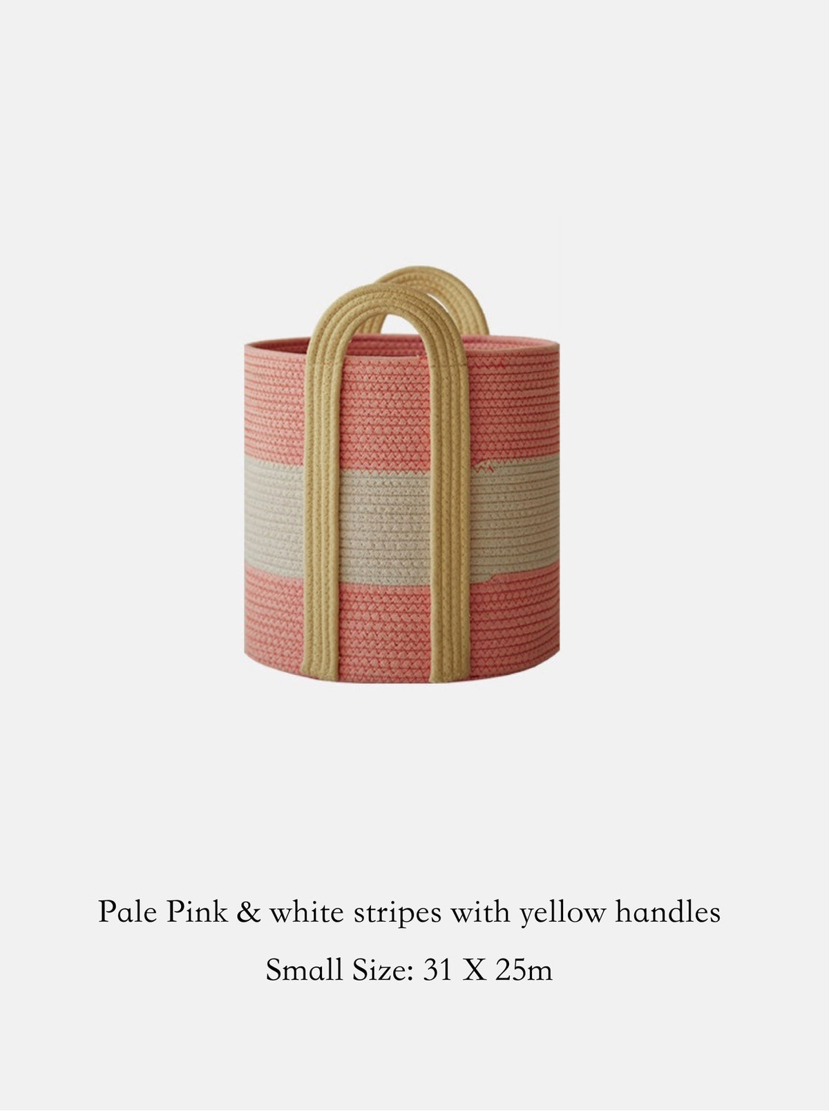 Woven Cotton Rope Storage Basket – Handles | Lian Collection