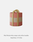 Woven Cotton Rope Storage Basket – Handles | Lian Collection