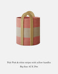 Woven Cotton Rope Storage Basket – Handles | Lian Collection
