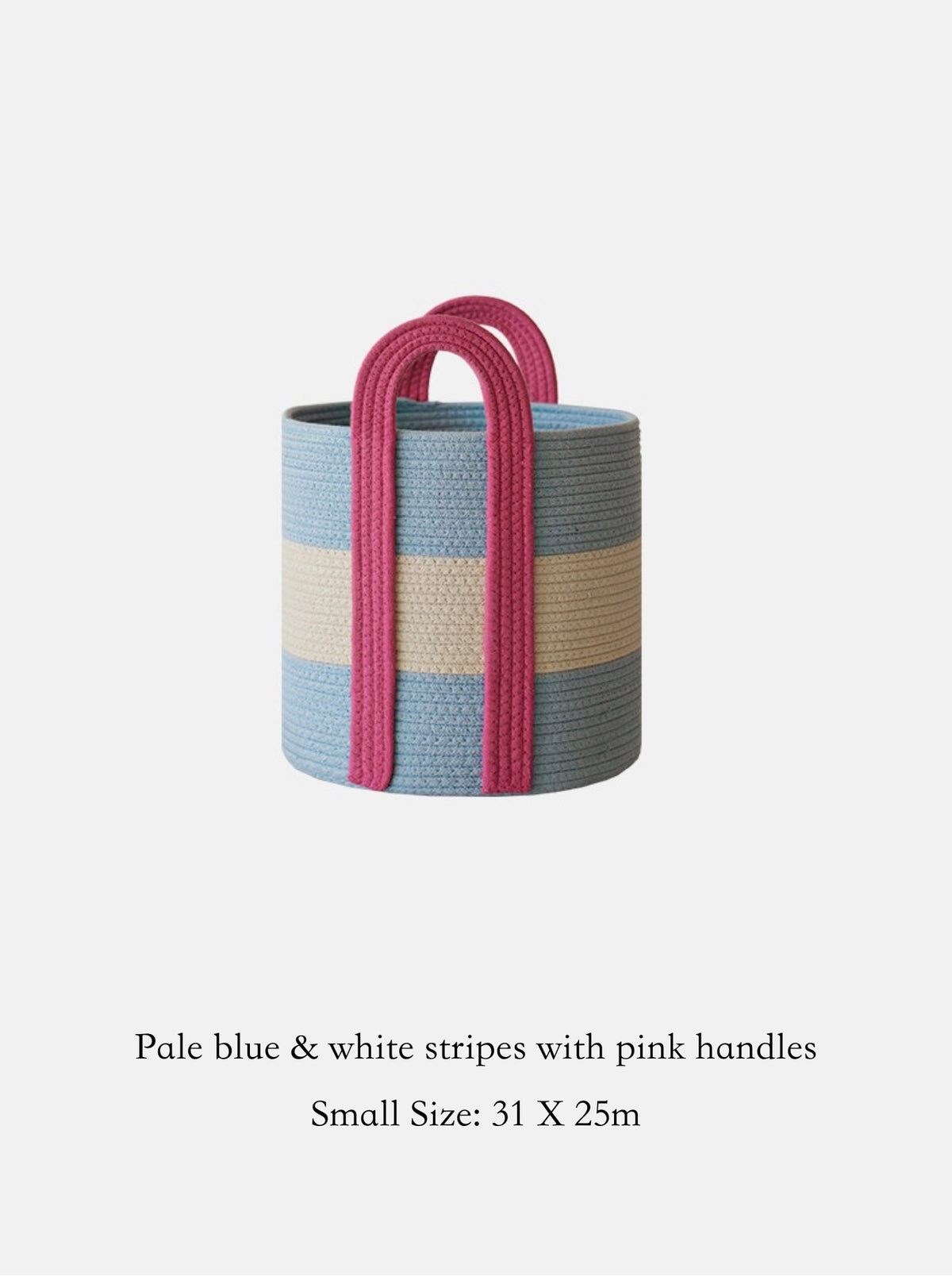Woven Cotton Rope Storage Basket – Handles | Lian Collection