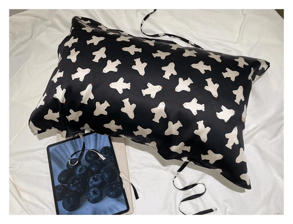 Toddler's Silk Pillowcase with Jet Planes Pattern - Available in Adult and Children's Sizes - Lian