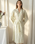 Women's TENCEL Wrap Robe | Soft Mid-Calf Loungewear Robe | Lian Loungewear