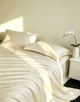 TENCEL Lyocell Four PCS Bedding Set: Bed Sheet, Duvet Cover and Two Pillowcases, Eucalyptus Fiber, Cooling Luxury Bedding, Silk Beddings