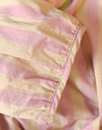 Long Sleeve Bamboo Cotton Pajama Set – Pink & Yellow Stripe | Lian Collection