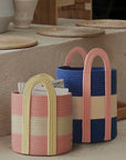 Woven Cotton Rope Storage Basket – Handles | Lian Collection