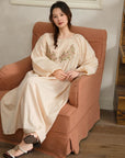 Bamboo Cotton Embroidered Sleepwear | Set or Nightgown | Lian