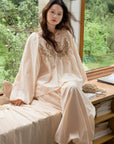 Bamboo Cotton Embroidered Sleepwear | Set or Nightgown | Lian