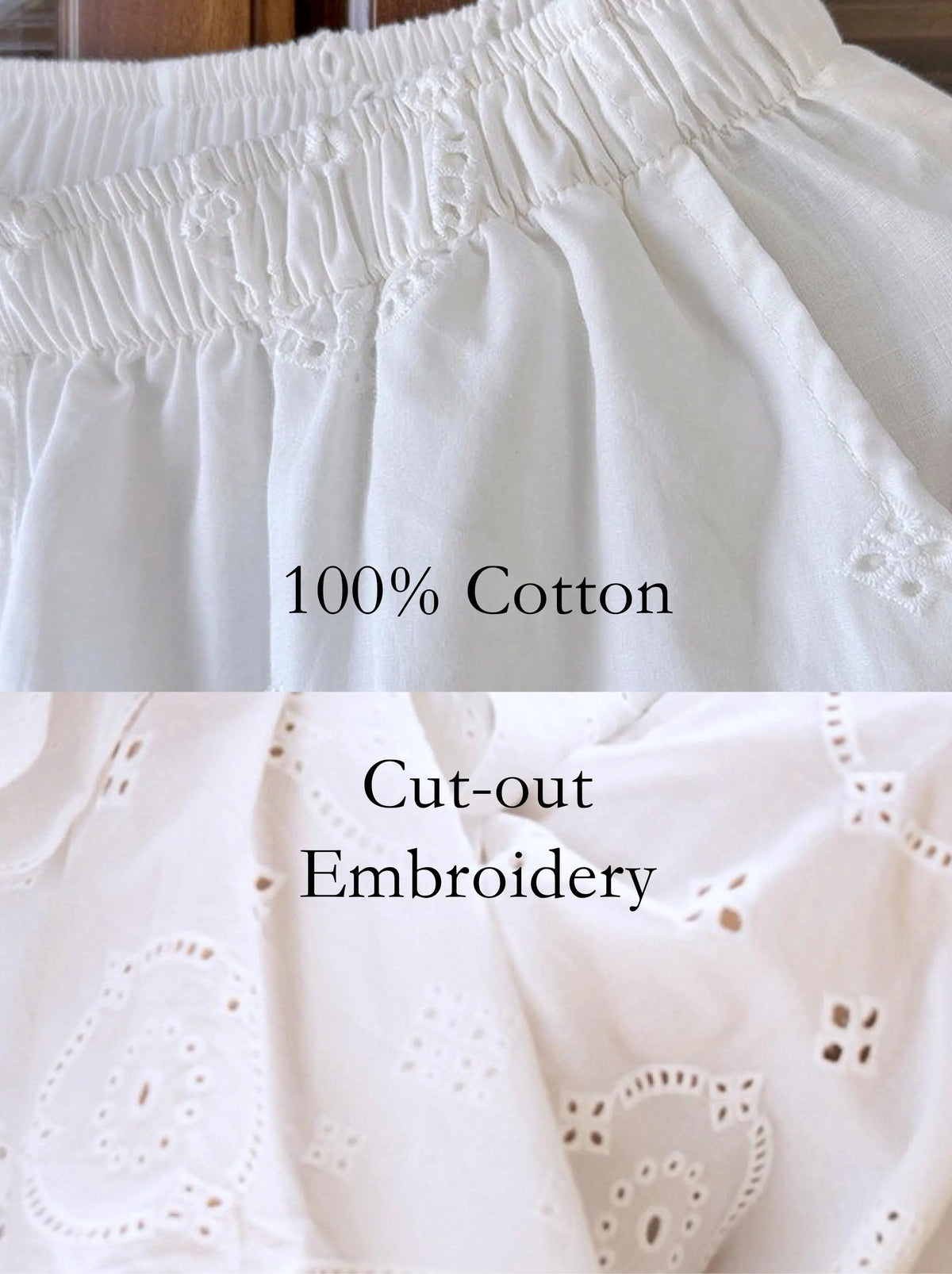 Embroidered Bamboo Cotton Pajama Set – Ruffle Collar | Lian Collection